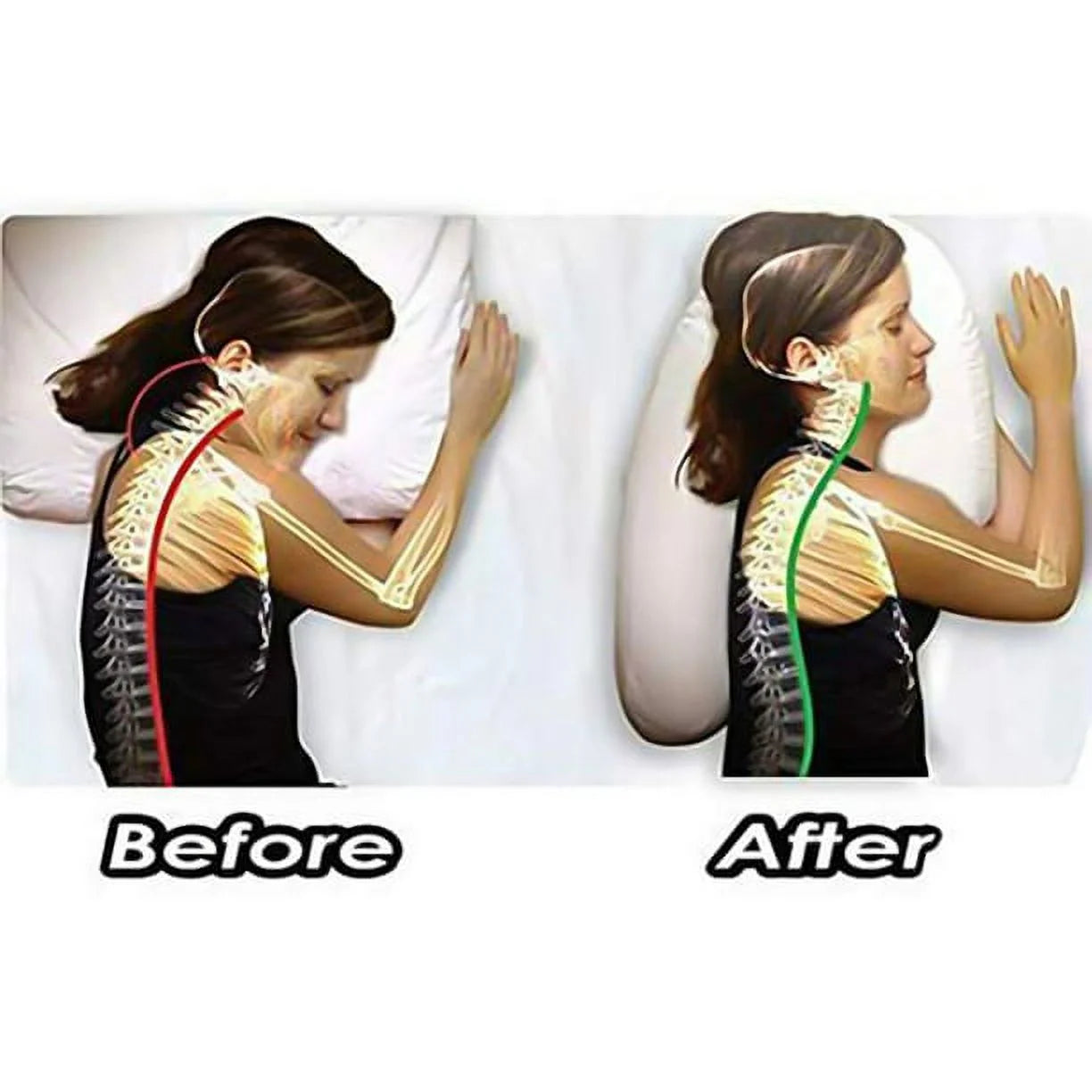 Side Sleep U-Shaped Pillow Side Sleeper Contour Pillow for Neck Shoulder and Back Pain Relief Home and Travel Pillow $19.65Was $23.98 $23.98